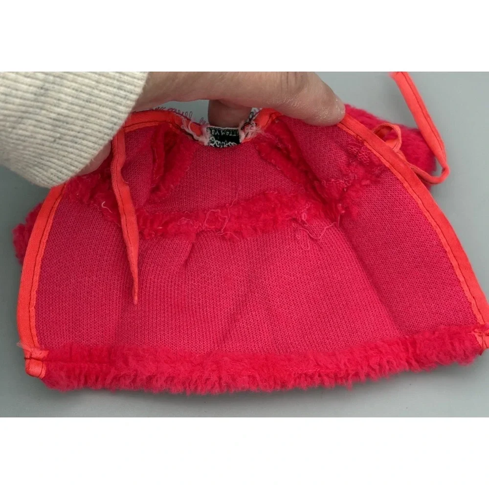 Vintage Mattel Barbie Doll Soft Red Robe Clothing TAG 1970s